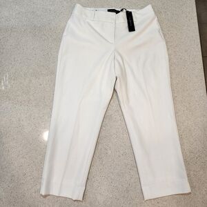 Talbots Women Pants White Size 2P Curvy Nwt Cropped